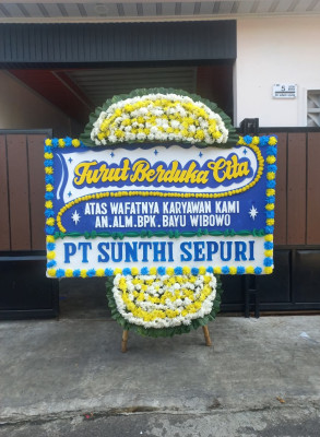 Papan Bunga Duka di Yaniruma